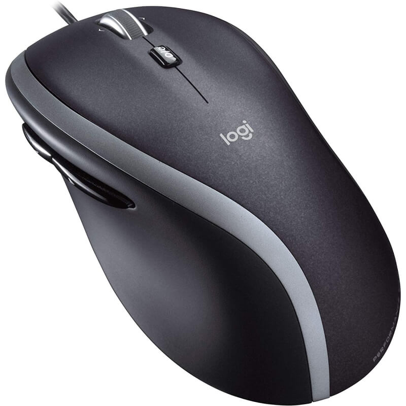 Logitech M500 Precision Laser Mouse – Wired USB Mouse with Hyper-Fast Scrolling