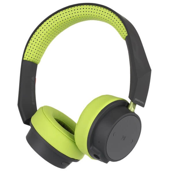 Plantronics BackBeat 500 Wireless Headphone with nylon case – Grey/Green