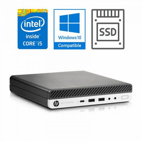 Hp Elitedesk 800 G3 Mini Pc Intel I5 6500t 2 5ghz 8gb Ram 256gb Nvme Ssd Win10 In Uk