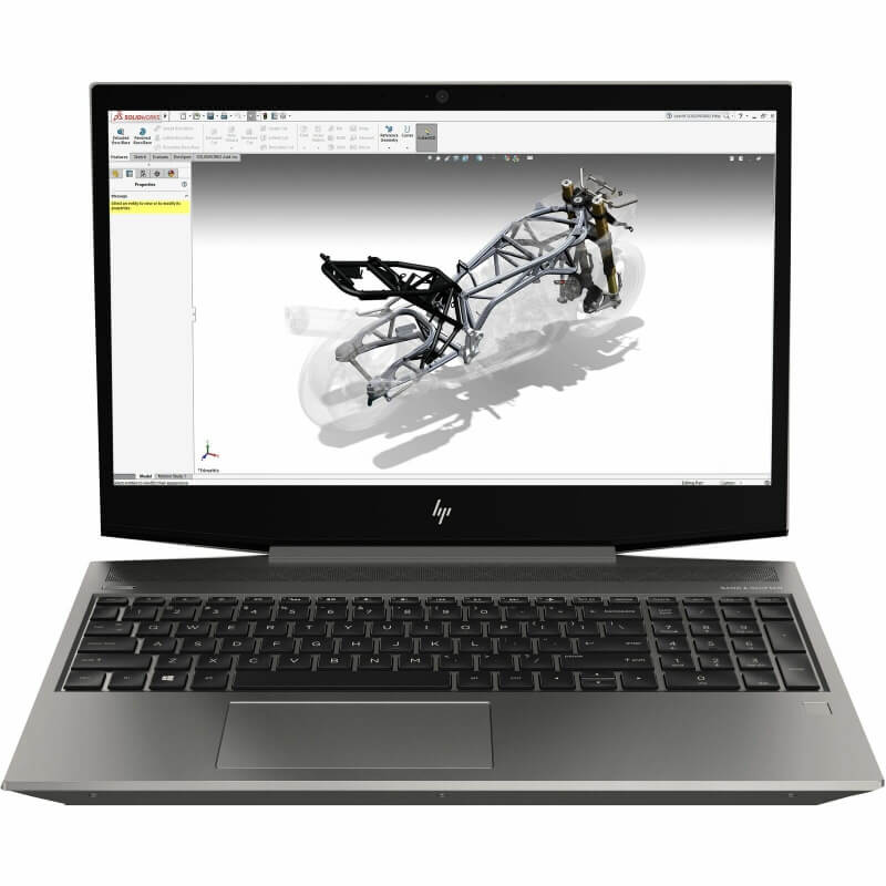 HP ZBook 15 G5 15.6-inch Laptop Intel i7-8750H 2.2GHz 16GB DDR4 512GB SSD Quadro Gfx Win10