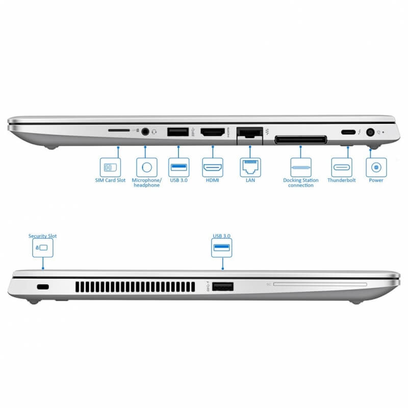 HP Elitebook 840 G5 - 14 FHD - i5-8350U Quad Core - 8 Go RAM - 256