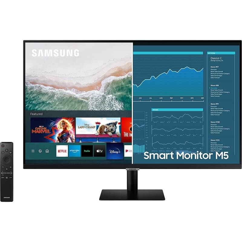 [NEW]Samsung M5 (M50B) 27-inch Full HD Smart Monitor with Remote Control