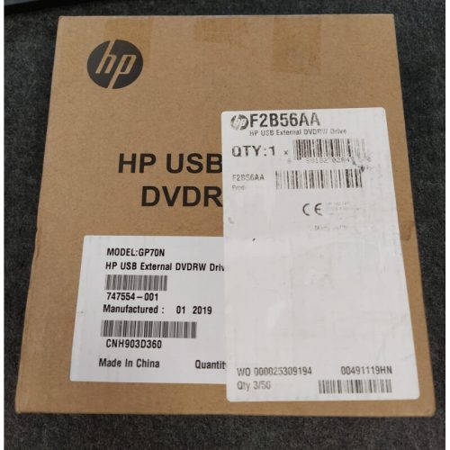 [NEW]HP External Slim USB DVD/RW ROM CD Drive/Burner F2B56AA 747554001